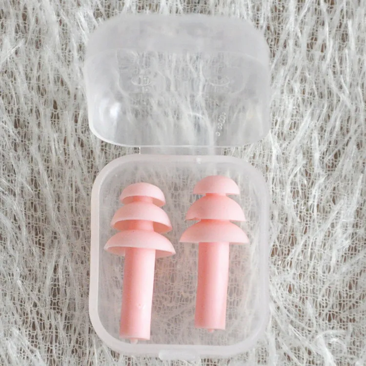 Mềm Mại Nút Tai Silicon Cách Âm Bảo Vệ Tai Nút Tai Chống Ồn Ngủ Ngáy Ngủ Du Lịch Giảm Tiếng Ồn