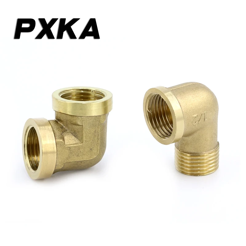 All copper 1/2 water pipe joint inner wire outer wire inner and outer wire elbow 1/8 1/4 3/8 1/2 gas pipe