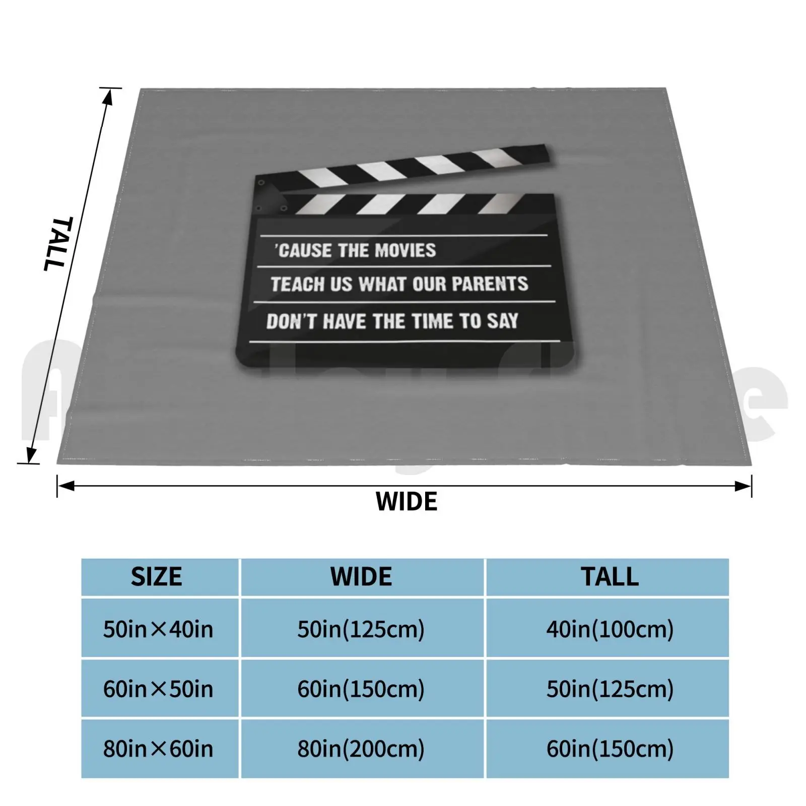 Movies Blanket For Sofa Bed Travel Movies Cinema Take Sign Black White Chalk Parents Teach Teacher Learning Fun