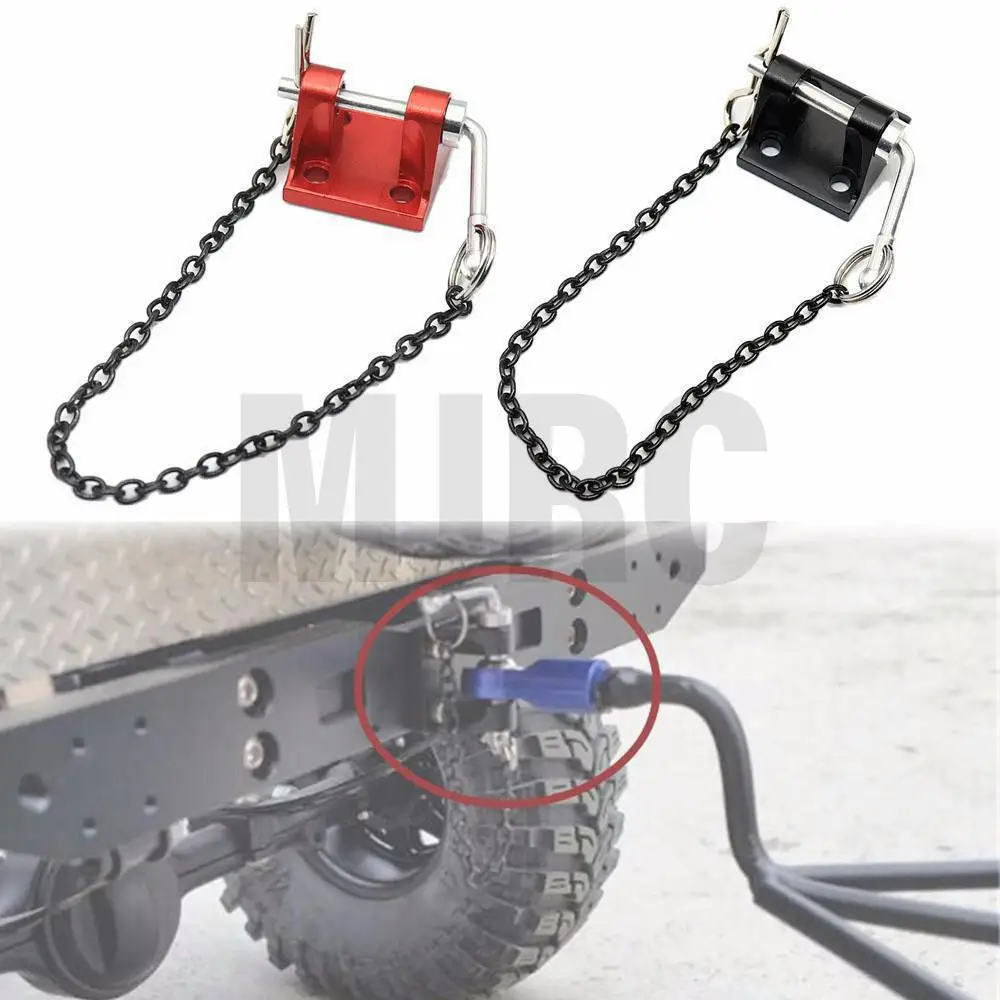 

Metal Trailer Chain Rescue Hook For 1/10 RC Crawler Car Axial Scx10 90046 CC01 TRX4 RC4WD D90 D110 For 1/14 Tamiya Tow Trailer