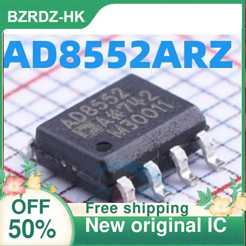 5ชิ้น AD8552ARZ AD8552A AD8552AR AD8552 SOP8 IC แบบใหม่ดั้งเดิม