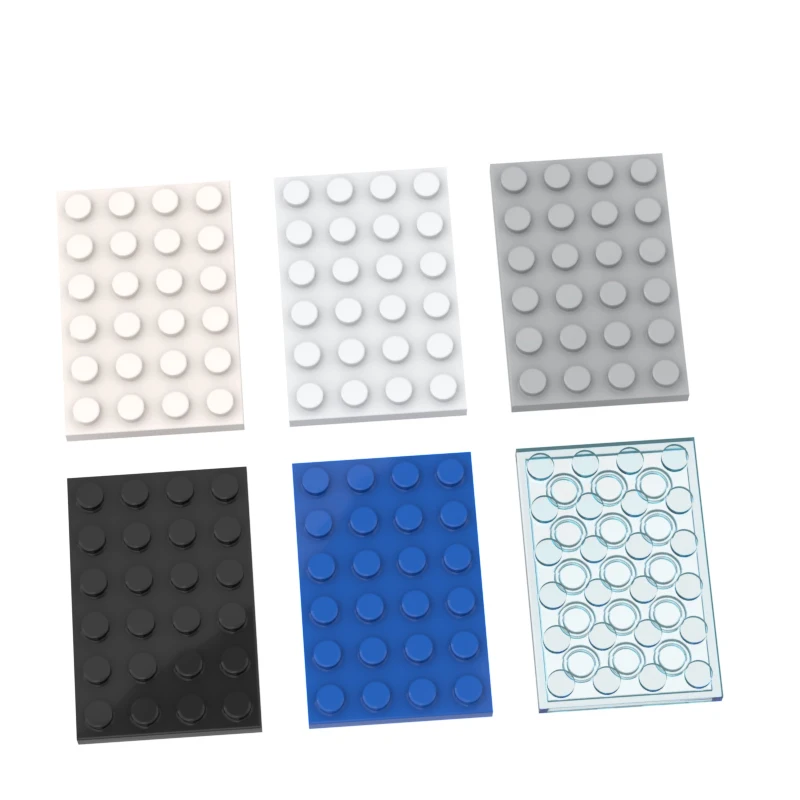 

10pcs MOC Brick Parts 3032 Plate 4 x 6 Compatible Building Block Particle DIY Assmble Kid Puzzle Brain Toy Birthday Gift