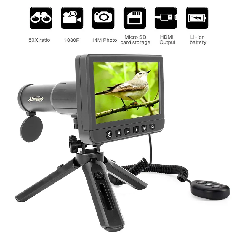 

Digital Monoculars Binoculars Camera 50x 1080P Video Photo Spotting Scope Recorder Portable Digital Camera Telescope