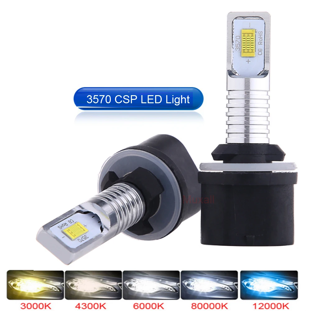 

2Pcs H8 H11 HB4 HB3 H27 Led 880 881 H4 Led Bulb PSX26W H7 H16 5202 12000LM 6000K White Car Fog Light Day Lamp Auto Car Headlight