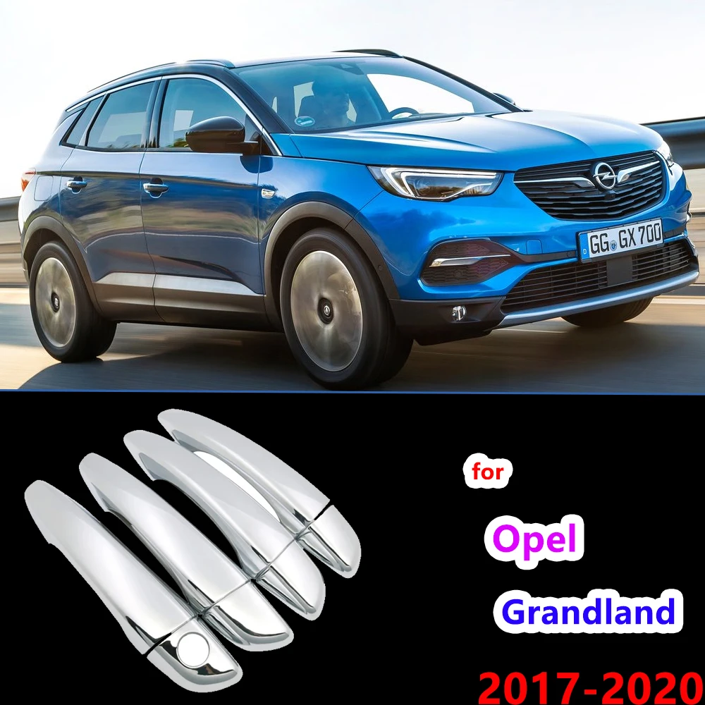 

Роскошная новая хромированная накладка на дверную ручку для Opel Grandland X 2017-2020, автомобильные аксессуары, наклейки, автостайлинг 2018 2019