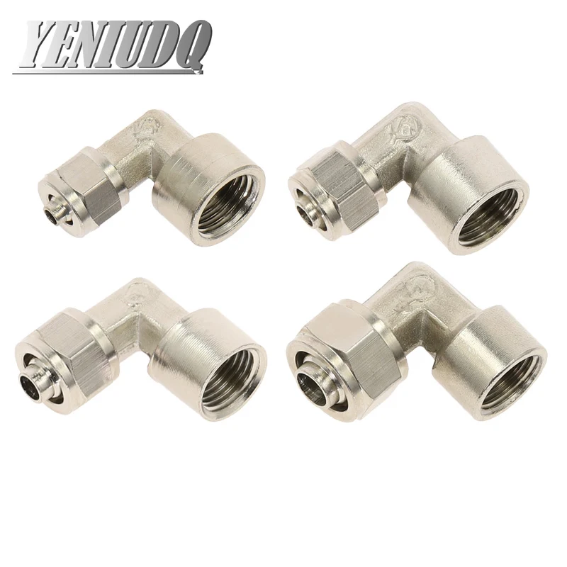 

Pneumatic Air Fittings Elbow 4 6 8 10 12 14 16mm Thread 1/8 3/8 1/2" 1/4"BSP For hose Tube Quick Connectors oil Pipe Fitting