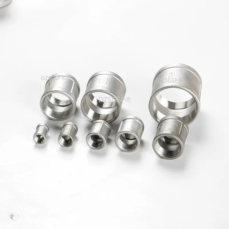 DN6-DN100 304 Stainless Steel  Female to Female Thread Pipe Fittings Quick Adapters Connectors Fast Coupling Coupler