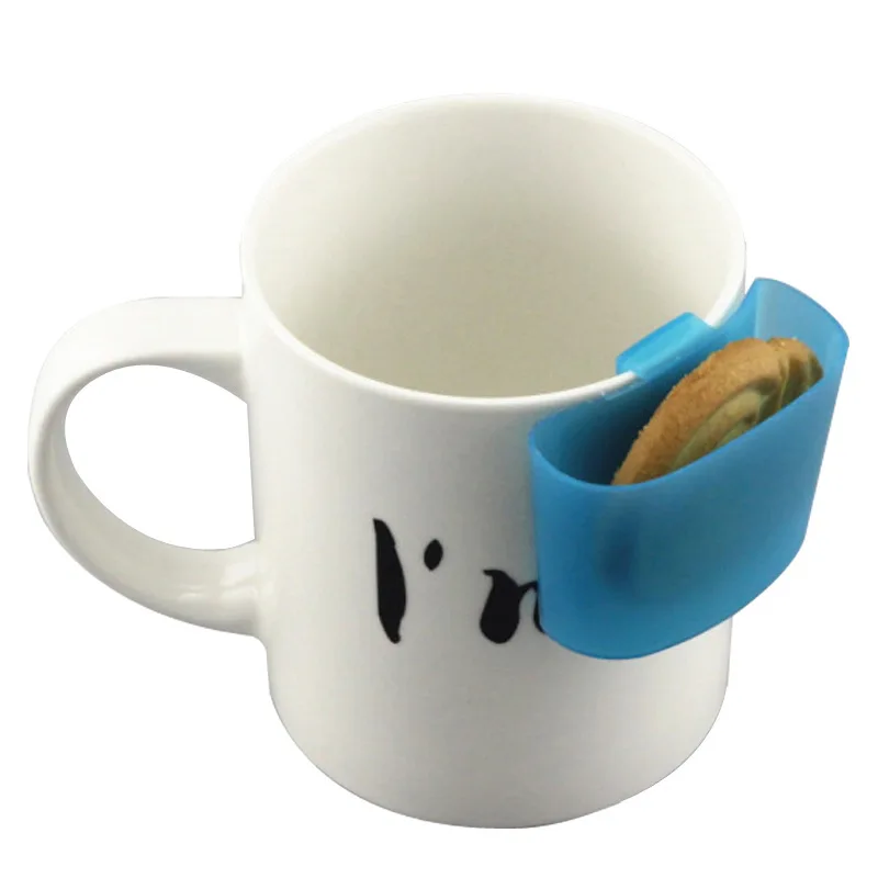 Estante multifunción para galletas, soporte portátil para bolsas de té, Clip para botellas, Gadget para galletas, almacenamiento para servir tazas de beber, 4 Uds.