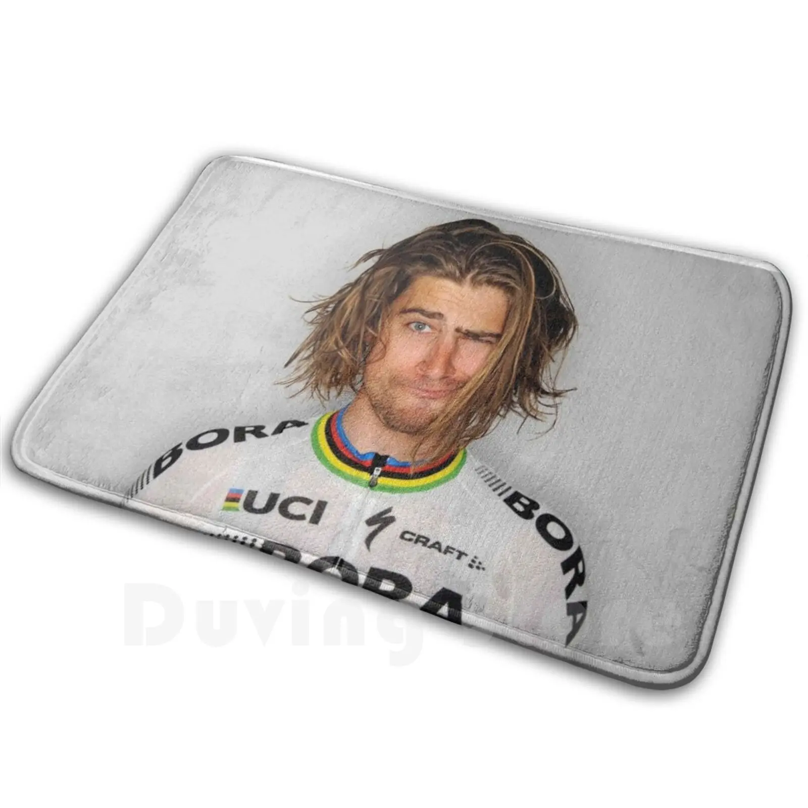 Carpet Mat Rug Cushion Soft Non-Slip Tour Mountain Bike Cycling Slovakia Sagan Peter No Peter No Tour