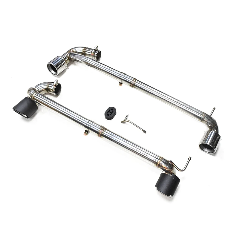 1 Set Double Out Exhaust Tip For BMW 1 series F20 118i 2013-2016 M Sport Muffler Tip Stainless Steel Exhaust Pipe Car Exhaust