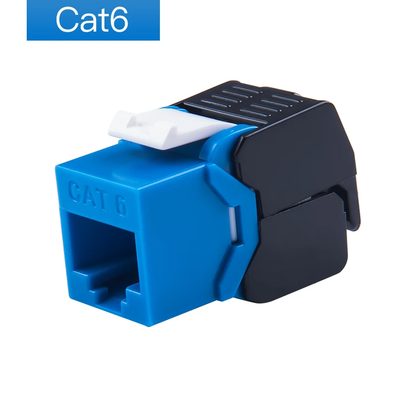 Keystone Jacks RJ45 Gigabit Ethernet CAT6 Coloridos Tipo Toolless Módulos de Red Conexión sin Herramientas 7 Colores Opcionales 5