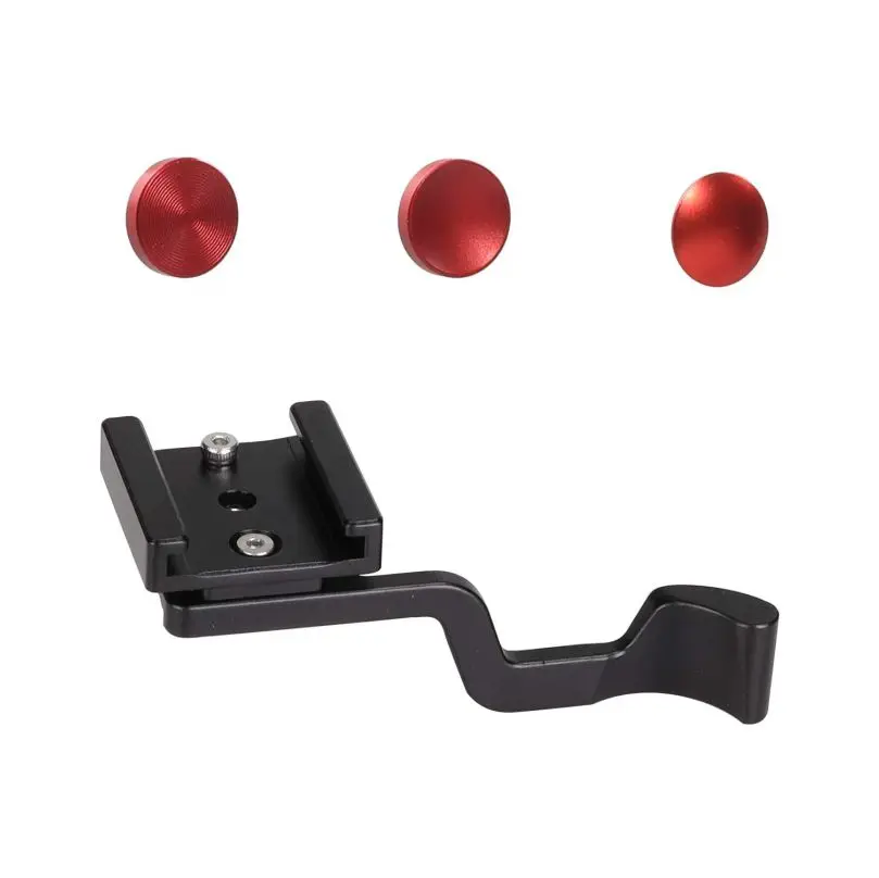 WEPOTO Hot Shoe Thumb Up Rest Hand Grip,Thumbs Up Grip,for Fujifilm X-T1/X-T2/X-T3/X-T10/X-T20/X-T30/X-T100,(WR-C2+Button