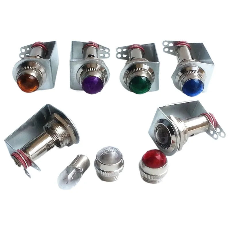 5PC wzmacniacz lampowy akcesoria wzmacniacz mocy dioda LED dużej mocy wskaźnik lampka sygnalizacyjna uchwyt wbudowany w 6.3V klamra mała żarówka — zdjęcie produktu 2