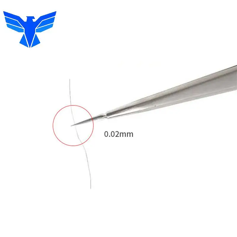 2uul Hand Finish Hard Tweezer Precision Sharp Flying Line Super 3d Tweezers  For Planting Tin Ic Chip Micro Repair Forceps Tools