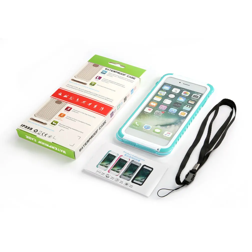 Aggiornamento a 5.5 pollici impermeabile Shell impermeabile antiurto antipolvere resistente alla neve robusto per IPhone 7 Plus portatile