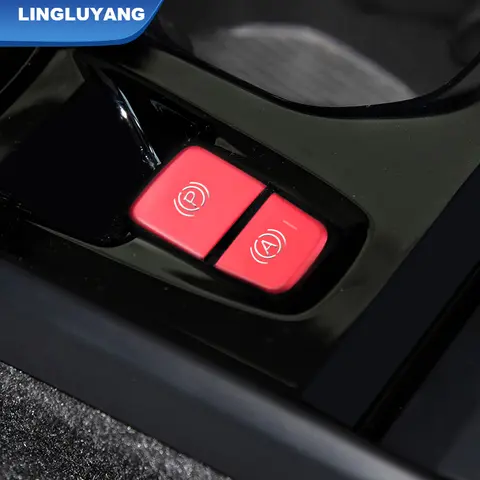 볼보 xc40 C40 용 자동차 액세서리 2018 2019 2020 2021 20-2025 전자 핸드 브레이크 P 라이트 버튼 스팽글 보호대 자동차 스티커