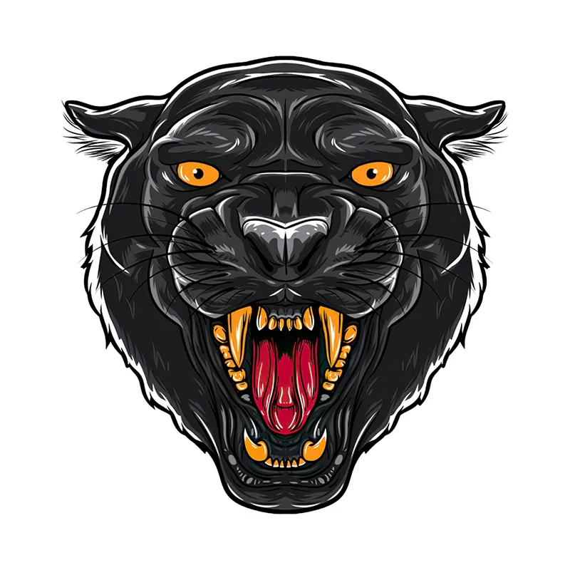 CC56 Wolf Head Totem Panther Head Beast Sticker Anti Scratch Film With Watterproof Protected Personalized Decal