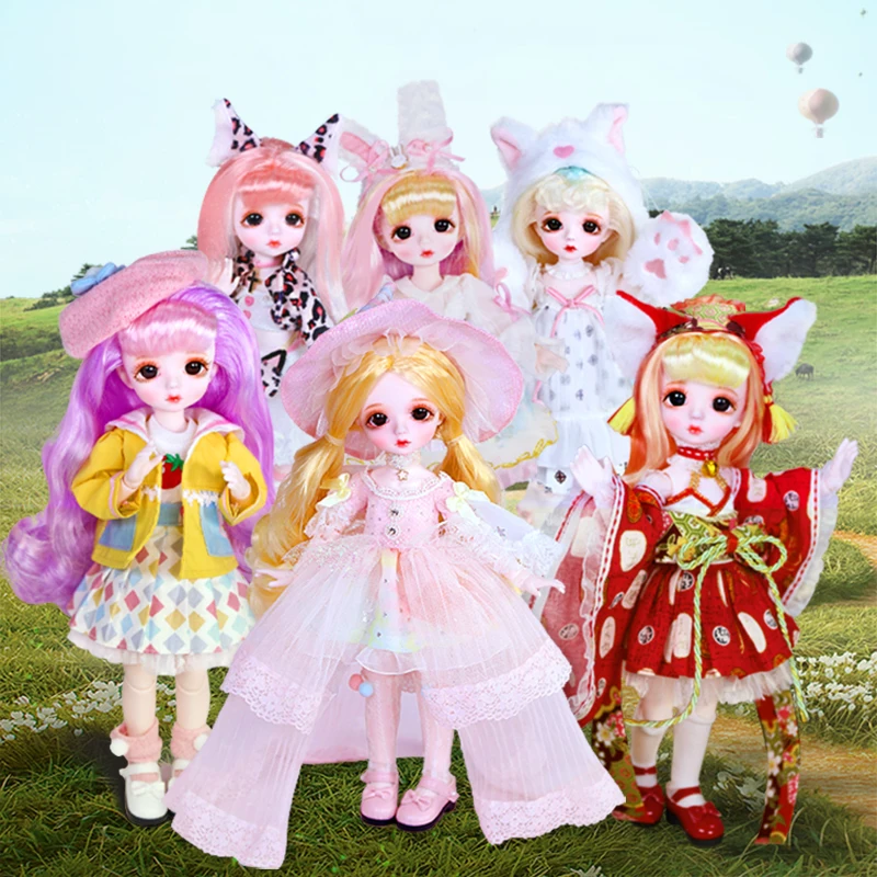 DBS DREAM FAIRY Puppe 1/6 BJD Name von Little Angel, mechanischer Gelenkkörper mit Make-up, inklusive Kopfhaut, Augen, Kleidung für Mädchen SD – Detail 2