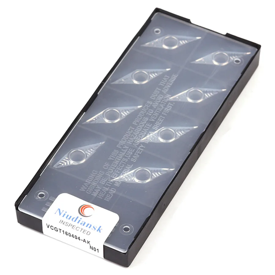 VCGT160402-AK H01 VCGT160404-AK H01 VCGT160408-AK H01 Carbide Cnc Draaibank Draaien Insert Cutting Insert Voor Aluminium Draaien Mes