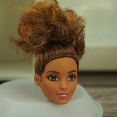 002 1/6 27cm doll head gift for girl collection toy with hair baby head make-up nuannuanmengwu dongcheng qibaoleyuan