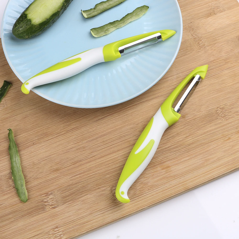 Pelapatate in acciaio inossidabile Zester Affettatrice per verdure Pelapatate Coltello Gadget Carota Patate Frutta Tritari Grattugia Rasoio Taglierina affilata