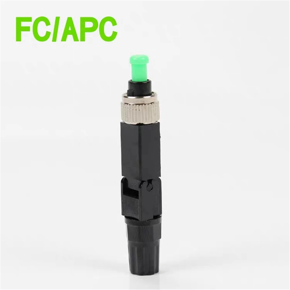 FC/APC Fiber Optic Fast Connector, Embedded Style, FTTH, Quick Connector, Cold Assembly, IL within 0.5dB ELINK, 100PCs