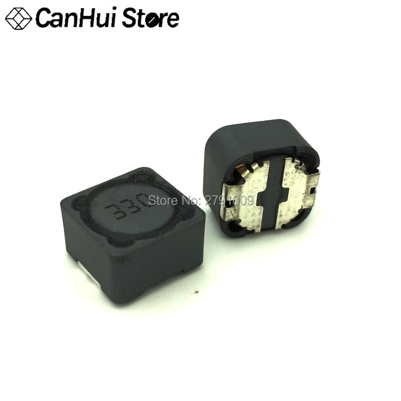 10PCS CDRH127 CD127 CDRH127 10 /15/ 22 / 33 / 47 / 68 UH 12*12*7 SMD Power inductor 1mh 2R2 3R3 4R7 6R8 Chip Inductor 100UH 101