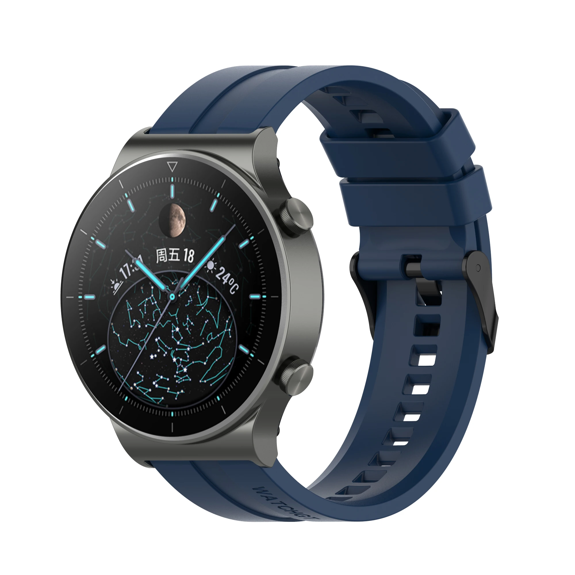 Akbnsted pulseira para huawei relógio gt 2 pro 46mm/42mm banda de silicone pulseira inteligente para amazfit stratos 2 esportes cinta acessórios