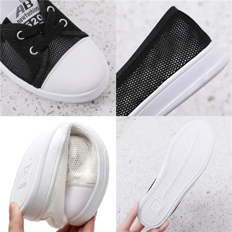 New Summer White Women Flat Shoes Shallow Mouth Mesh Women Sneakers Shoes Breathable Ladies Mesh Flat Casual Shoes