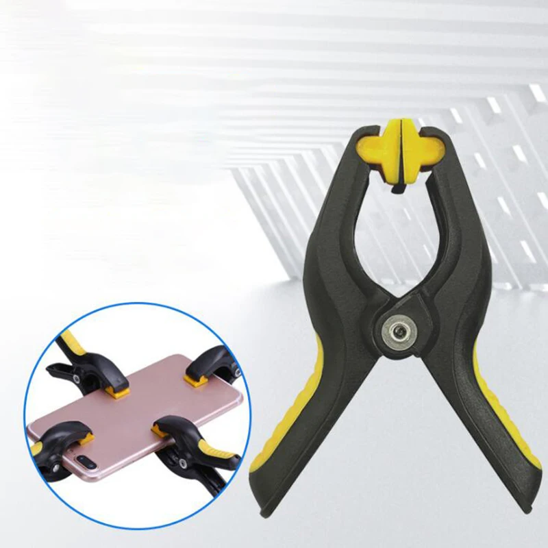 1Pc Plastic 2inch Plastic Clip Fixture Fastening Clamp For Mobile Phone Tablet Glued LCD Screen Repair Tools