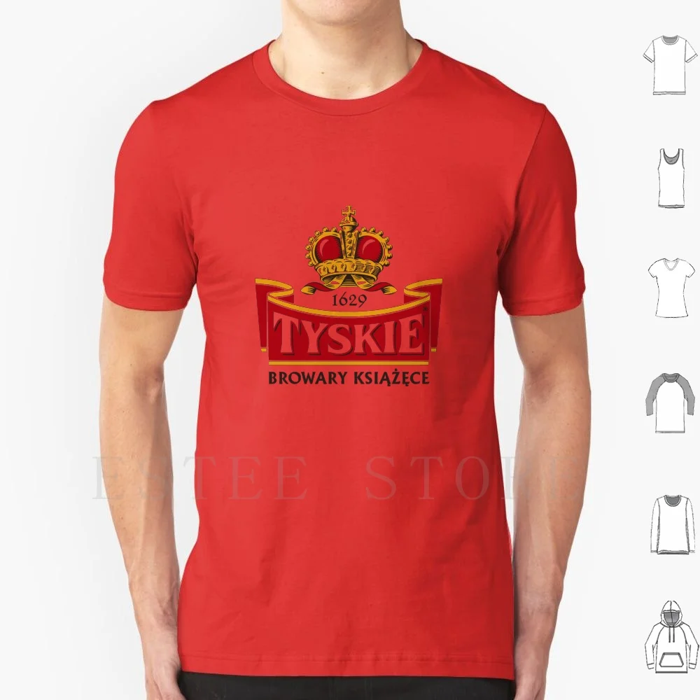 Camiseta Tyskie de algodón para hombre con estampado DIY Tyskie Tyskie Gronie Tyskie Bier Piwo Tyskie Tyskie Niepasteryzowane Tyskie Browary Ksi? ?