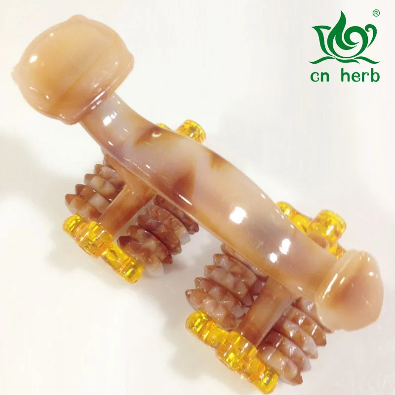 CN Herb Jade Lunar Rover Wheel Massage Manual Massage Abdomen Back Waist Foot Massager Free shipping