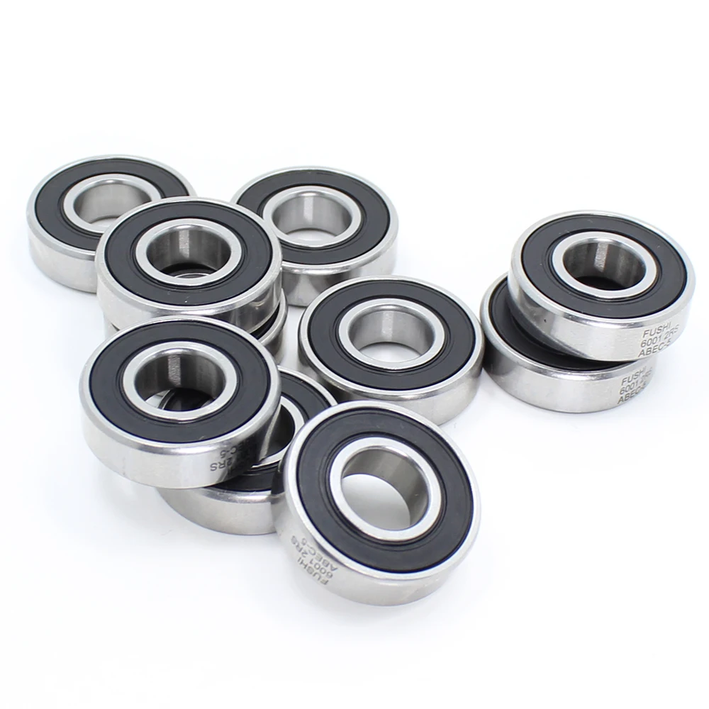 ABEC-5 de roulement 6001-2RS (10PCS) 12x28x8mm scellé Deep GroGru6001 2RS Roulements à billes 6001RS 180101 RS