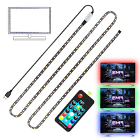 USB LED Strip RGB+White with RF Remote Controller IP20 Flexible Strip Light 5050 RGBW RGBWW TV Background Lightgting 0.5M - 5M