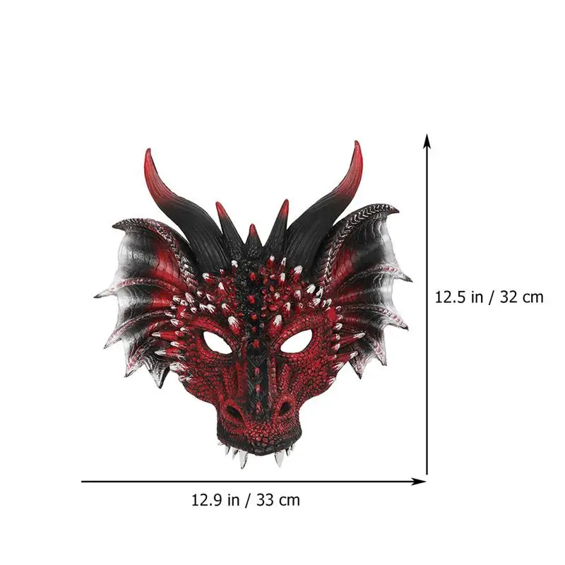 1pc Halloween Dragon Scary Animal Cosplay 3d Halloween Halloween Masks Cosplay Scary Animal Cosplay 3d Halloween Dragon