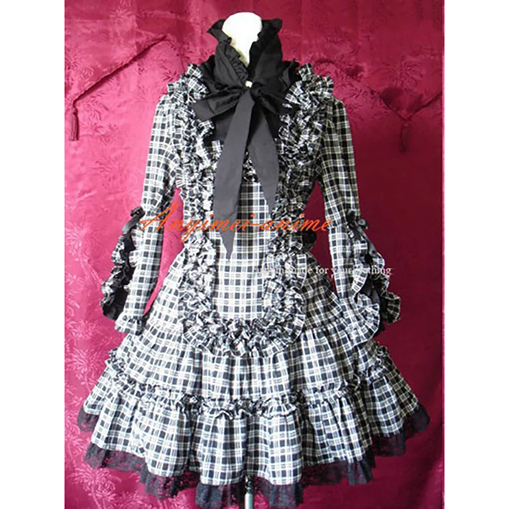 

Sissy Maid Gothic Lolita Punk Fashion Dress Cosplay Costume Tailor-made[CK979]