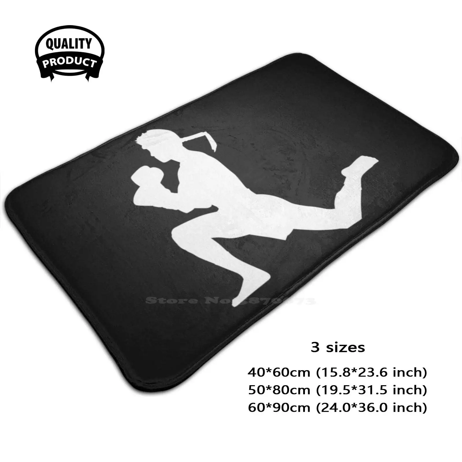 Muay Thai Wai Kru Soft Cushion Home Carpet Door Mat Car Rug Muay Thai Wai Kru Ritual Martial Art Nok Muay Ram Muay Fighter