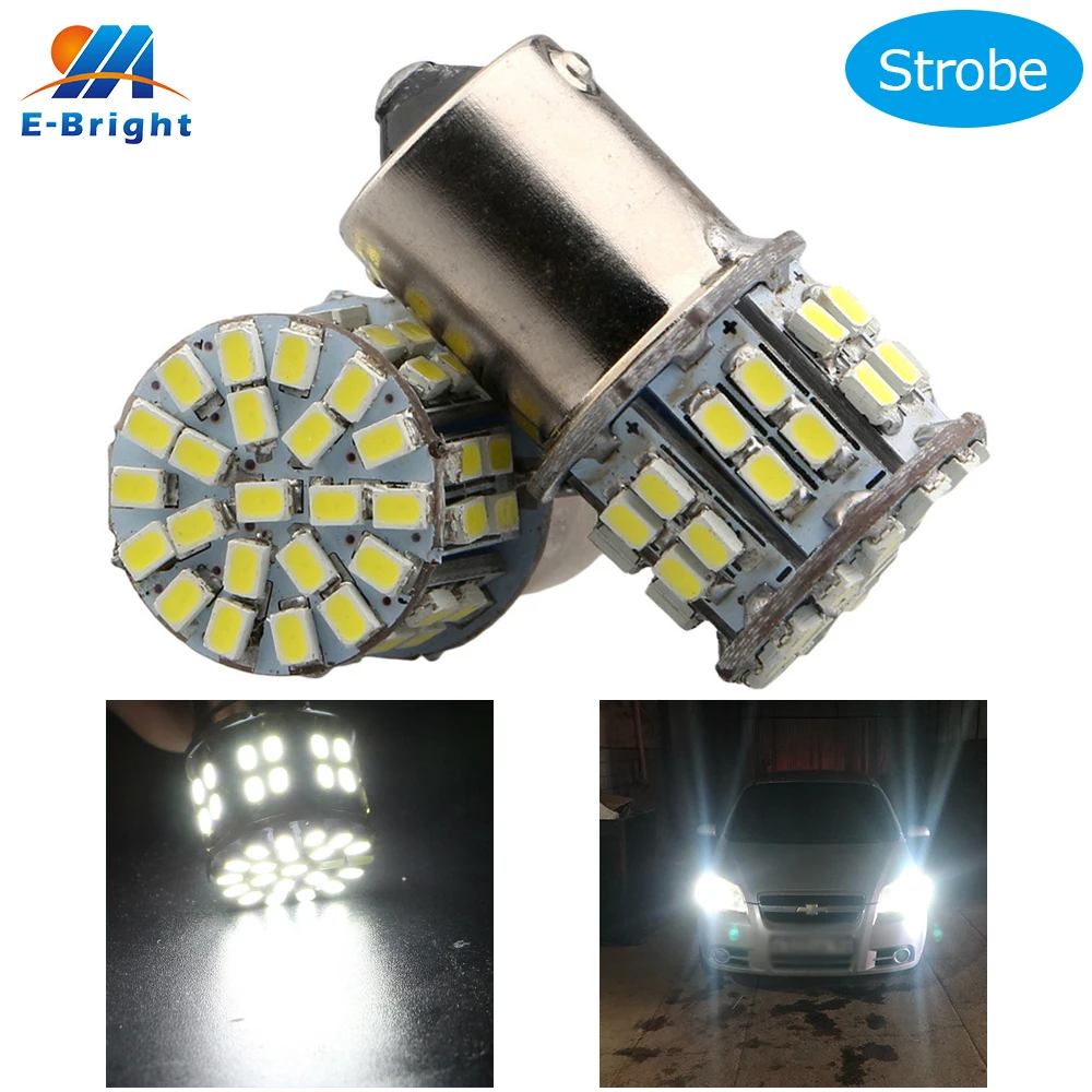 2pcs 1156 1206 50smd LED Lamp 1156 Turn Signal 1157 Brake Highlight Chip 12V Bulb Led Lights for Car Led Car Light