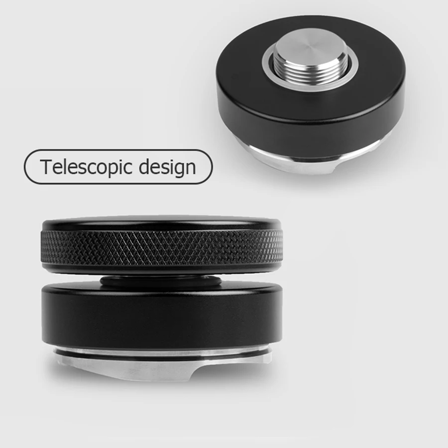 Adjustable Coffee Distributor Leveler, Stainless Steel Espresso Distributor, Convex Base, Espresso Tamper, 51mm, 53mm, 58.35mm