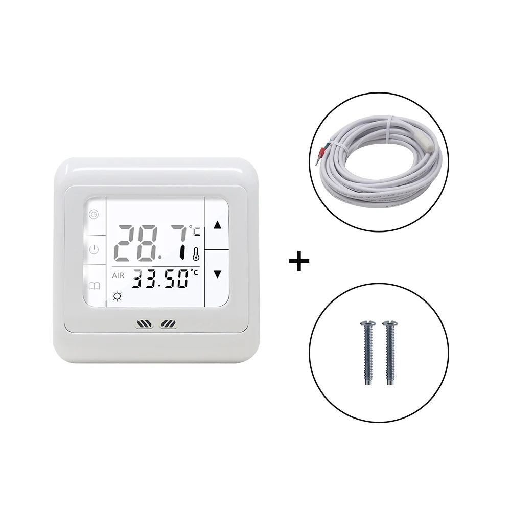 Floor Heating Temperature Controller Auto Control AC 230V Digital Room Thermostat for Warm Floor