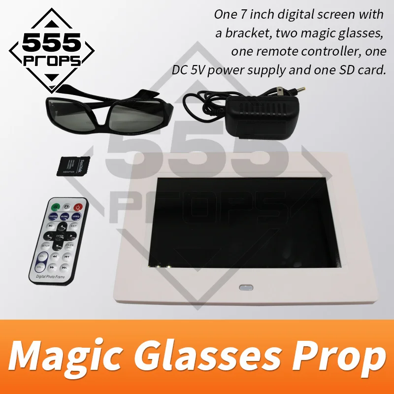 

555PROPS charmber room magic glasses prop use glasses to find invisible clues escape room