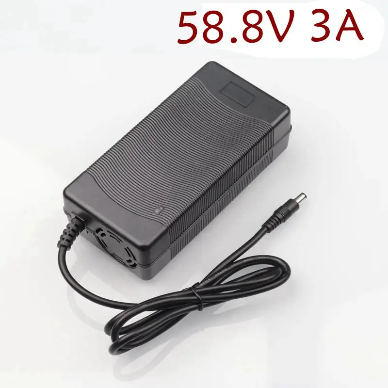 58.8 V 3A charger for 14S lithium battery 52V high quality  strong with cooling fan