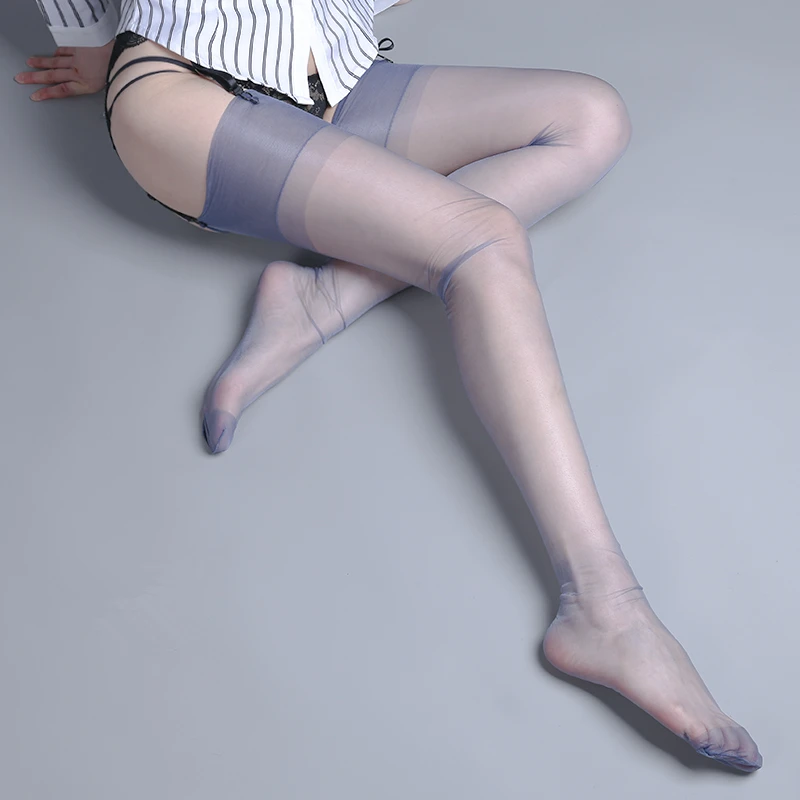 120cm Long Stockings 100% Nylon Non-elastic Thigh High Stockings 5D Ultra Thin Transparent Pantyhose 8 Colors Medias De Mujer