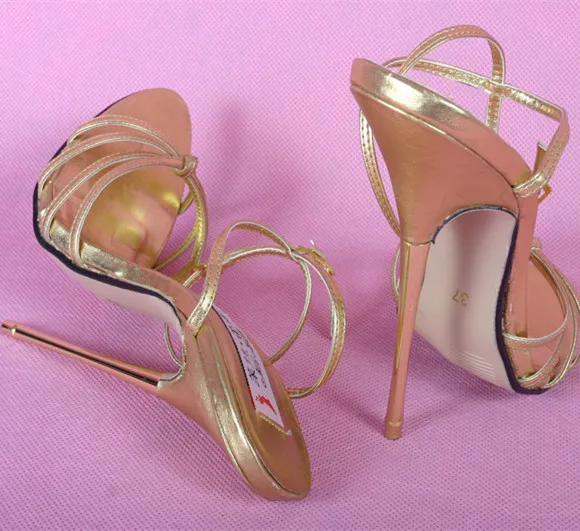 Women\'s Shoes 6.3in Heel Height Sexy PU Stiletto Heel Sandals High Heels US size 5-13 No.109