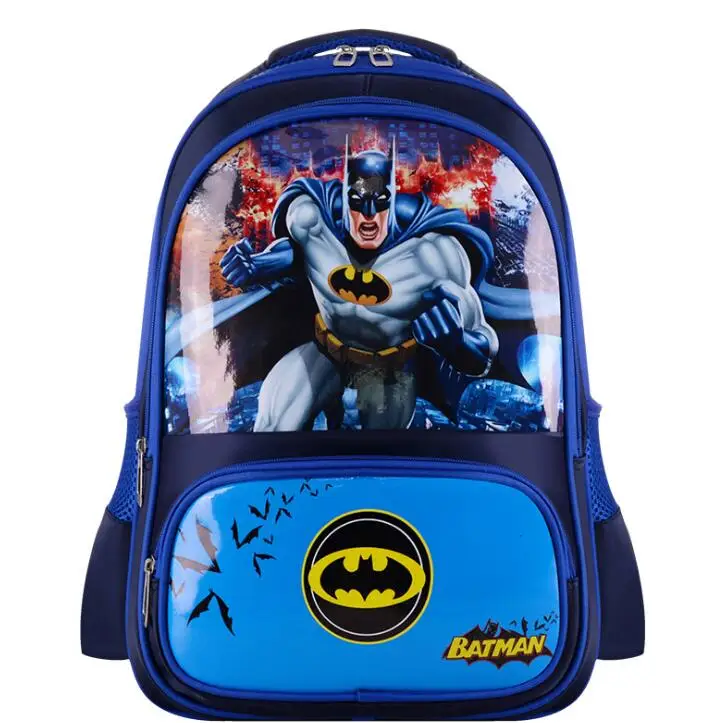 spiderman Boys Cartoon Schoolbag Girls Elsa Schoolbag Children Sofia Backpack High Capacity