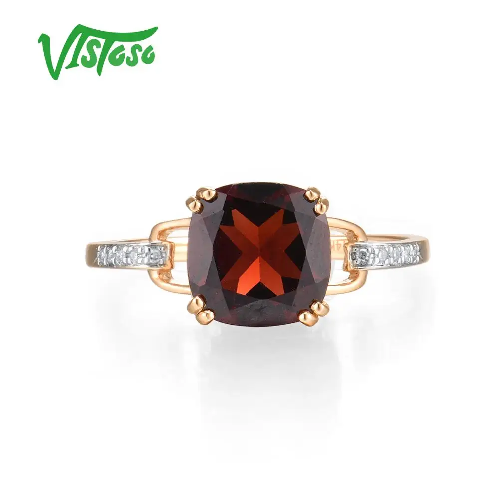 Catch-Pure14K 585 Emas Putih/Mawar Emas Cincin untuk Wanita Berlian Berkilau Jernih Langit Biru Topaz Ulang Tahun Klasik Baik perhiasan