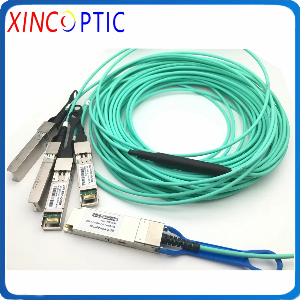 

40G QSFP до 4x10G SFP 20 м кабель, 20 м (66ft) Cisco QSFP-4X10G-AOC20M совместимый 40G QSFP + to 4x10G SFP + Активный оптический кабель