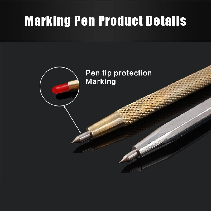 1pcs Diamond Metal Marker Engraving Pen Tungsten Carbide Nib Stylus Pen for Glass Ceramic Metal Wood Engraving Hand Tool