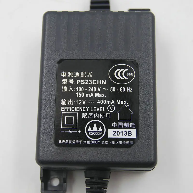 Adattatore CA alimentatore in linea PS23CHN per microfono ricevitore wireless SLX24 PGX24 BLX288 Ingresso 100-240 V, uscita 12 V CC