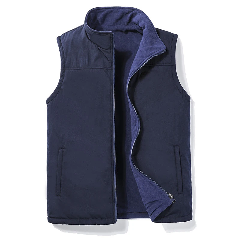 DIMUSI Winter Men;s Vests Fashion Fleece Warm Waistcoats Casual Outwear Thermal Softshell Vests Man Sleeveless Jacket Clothing